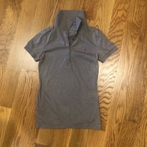 Mossimo Brown Fitted Shirt Sleeve Cotton Polo XS X-Small